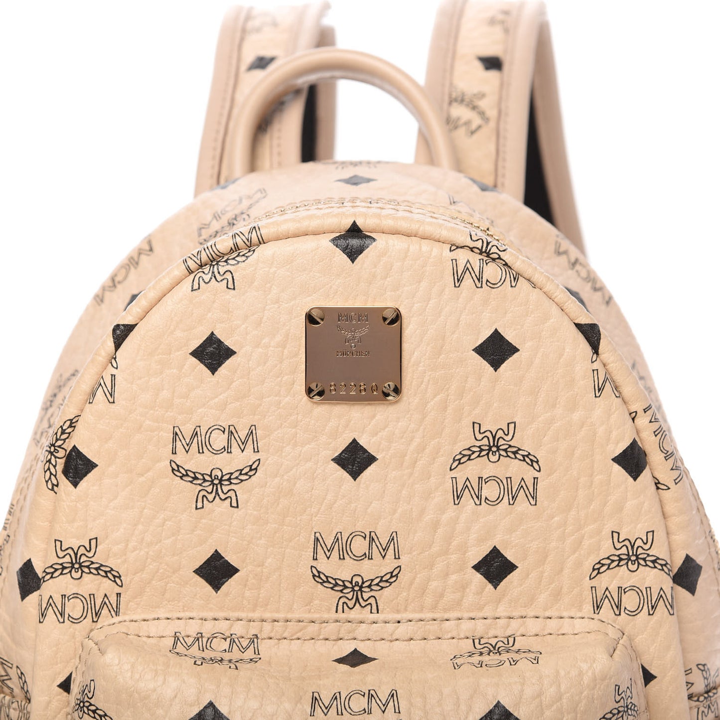 Visetos Mini Side Stud Stark Backpack Beige