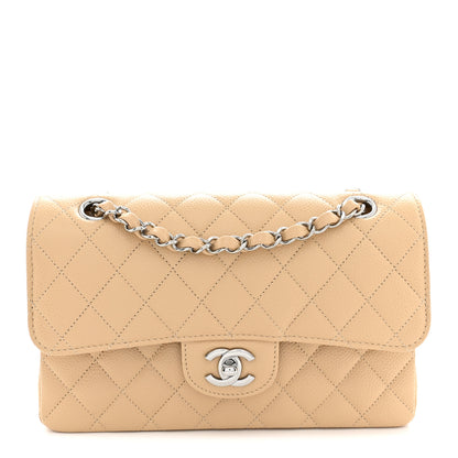 Chanel Caviar Quilted Small Double Flap Beige 1 of 10