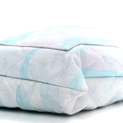 Chanel Canvas Quilted Jungle Jeans Tote White Multicolor 9 of 9