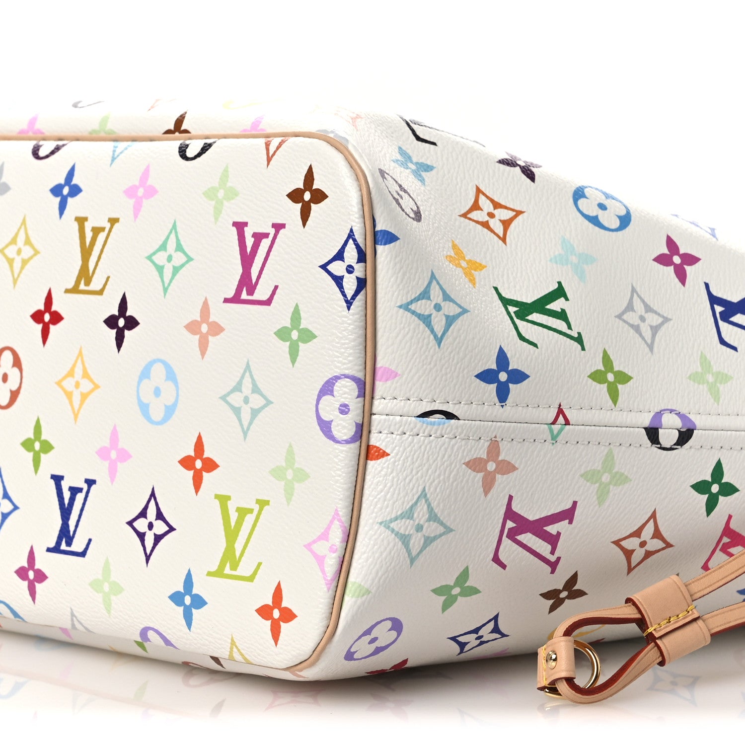 Louis Vuitton LV X TM Monogram Multicolor Neverfull MM White 10 of 11