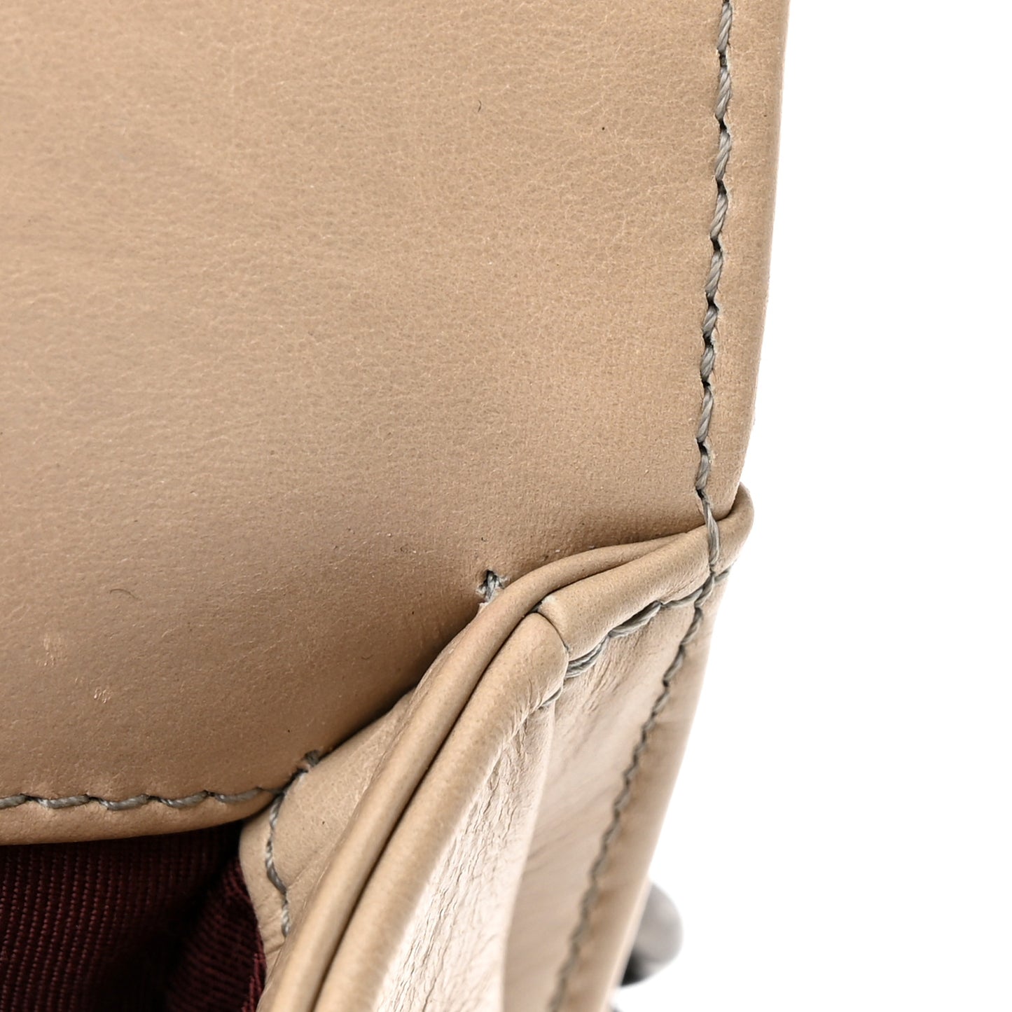 Glazed Calfskin Quilted New Medium Boy Chained Flap Beige