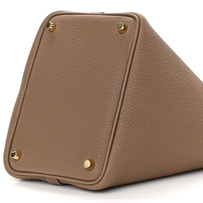 Hermes Taurillon Maurice Picotin Lock 18 PM Beige De Weimar 10 of 11