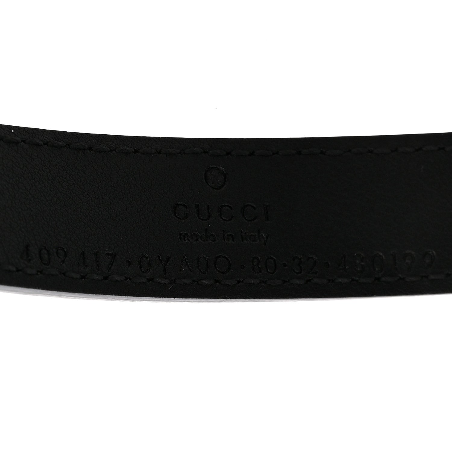 Gucci Calfskin Double G 20mm Belt 80 32 Black 5 of 6