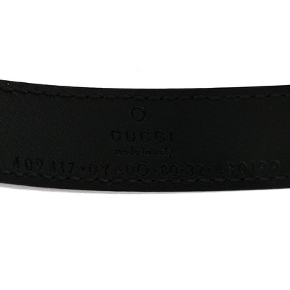 Gucci Calfskin Double G 20mm Belt 80 32 Black 5 of 6
