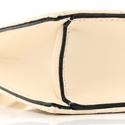 Versace Calfskin Quilted Small Tribute Icon Pouch Beige 8 of 9
