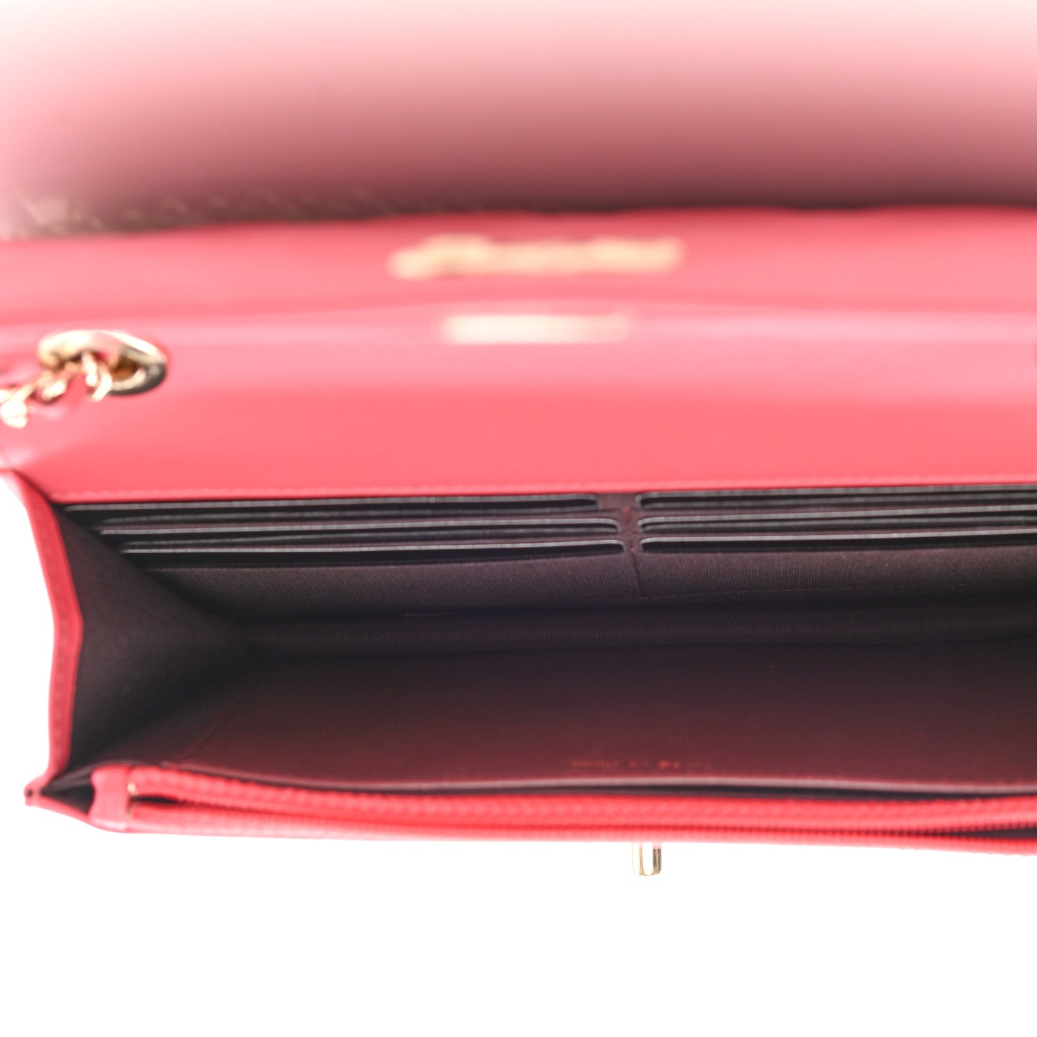 Chanel Lambskin Quilted Trendy CC Wallet On Chain WOC Bright Pink 5 of 10
