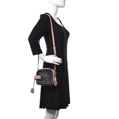 Prada Saffiano Crossbody Bag Black Cammeo 2 of 12
