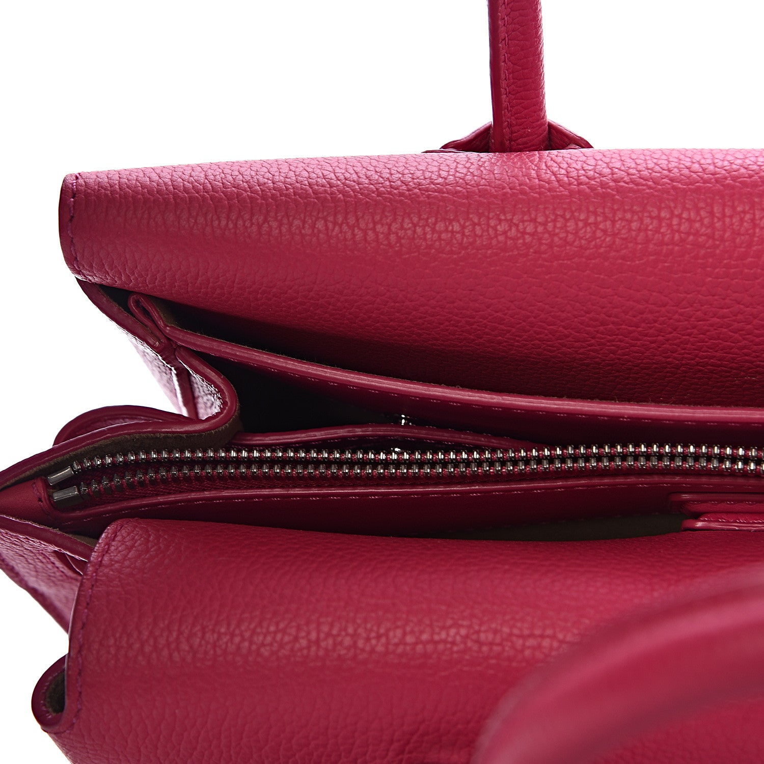 MCM Grained Calfskin Medium Milla Tote Beetroot Pink 8 of 13