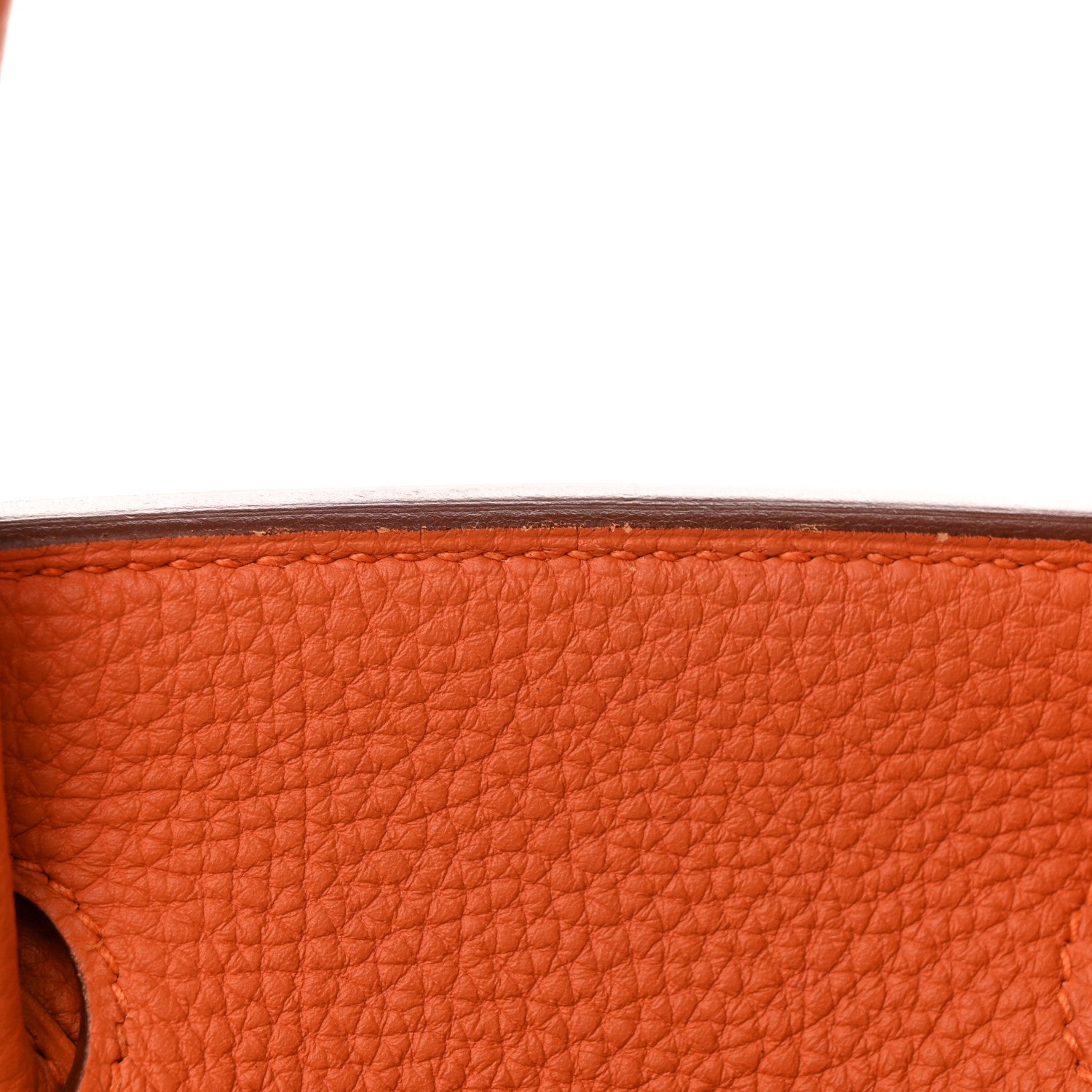 Hermes Taurillon Clemence Birkin 30 Orange 17 of 22