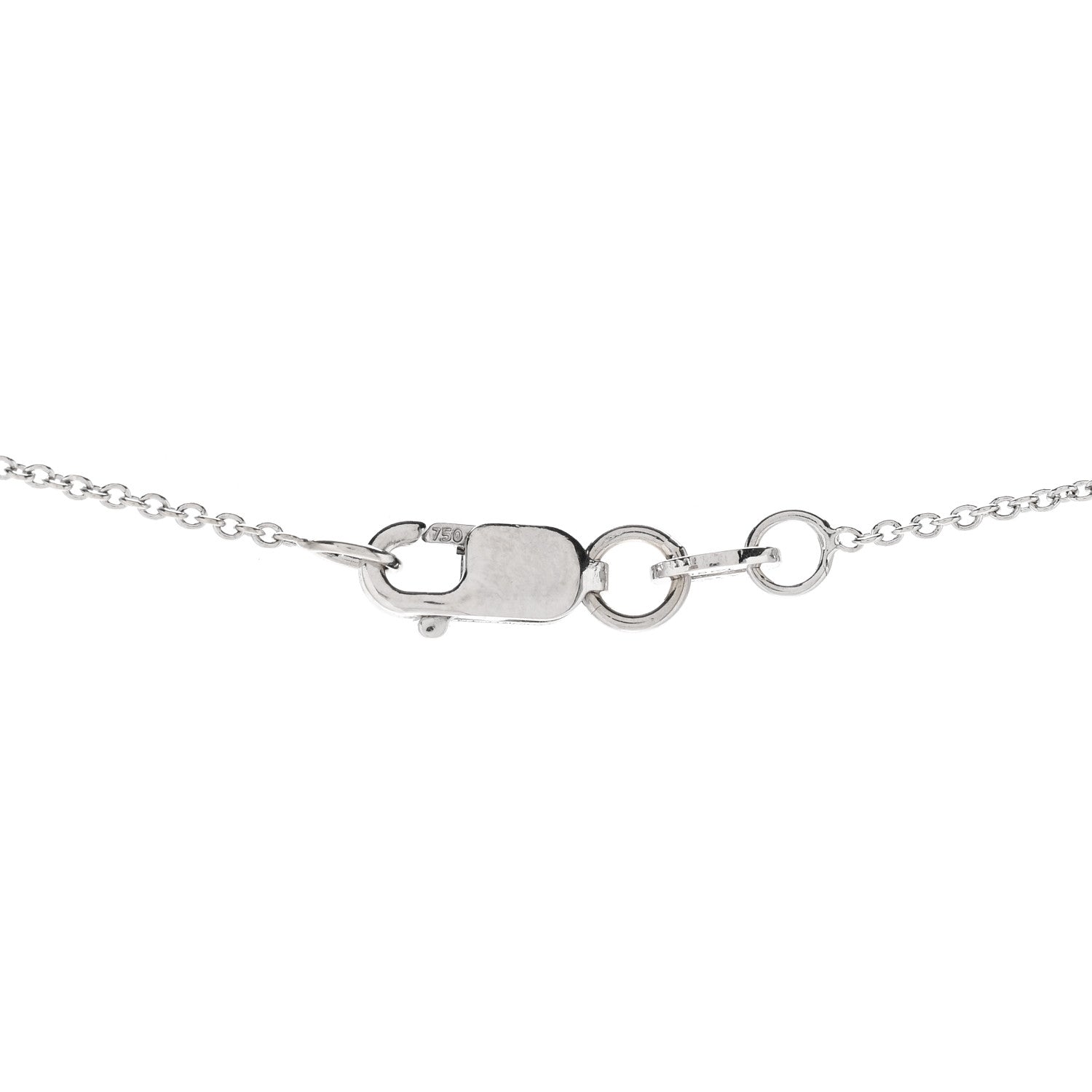 Roberto Coin 18K White Gold Diamond Love Letter D Pendant Necklace 4 of 8