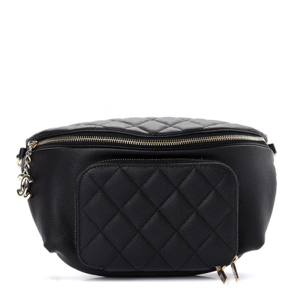 Chanel Caviar Quilted Business Affinity Waist Belt Bag Black 1 of 10
