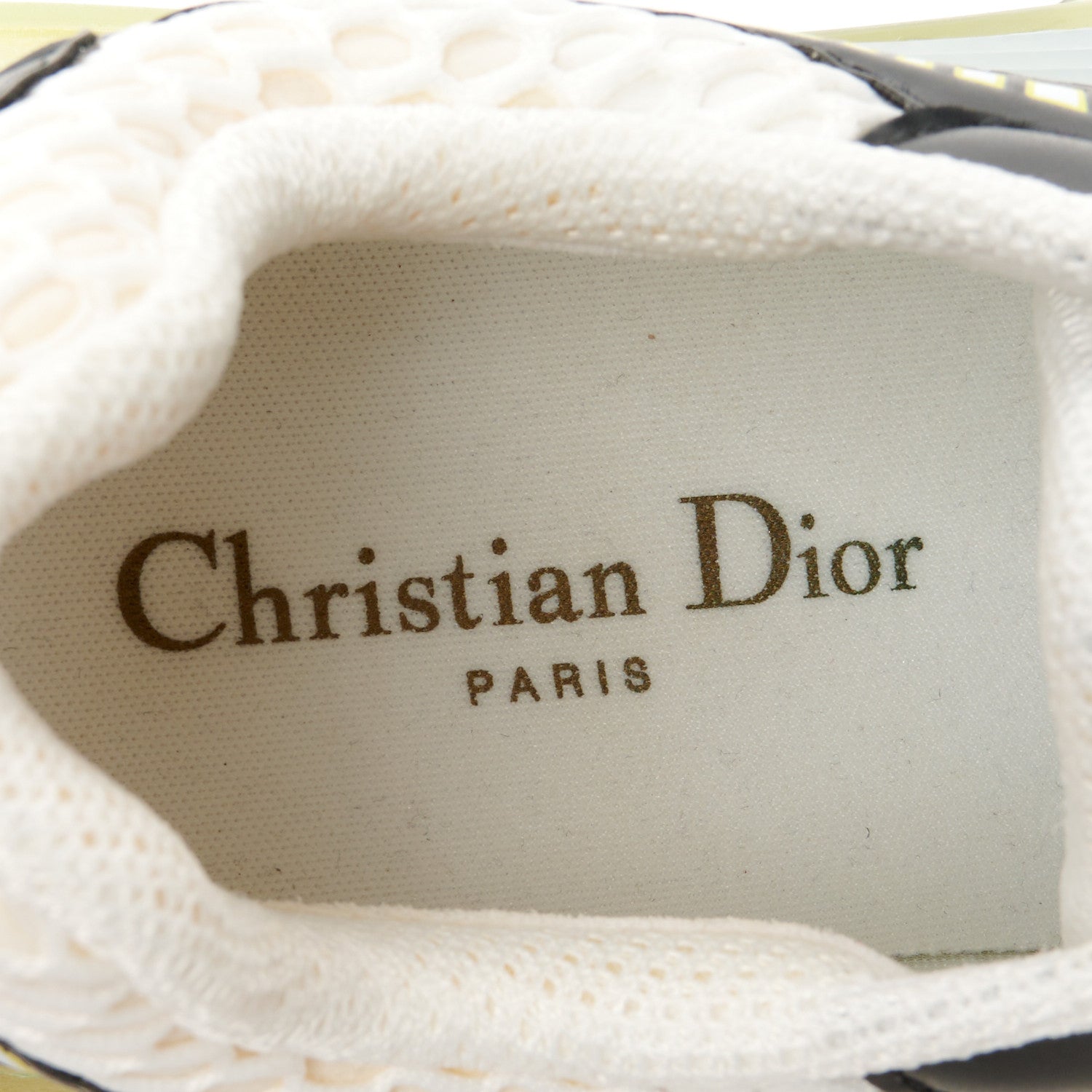 Christian Dior Matte Technical Fabric Mesh Dior Vibe Sneakers 37 White Yellow 8 of 9