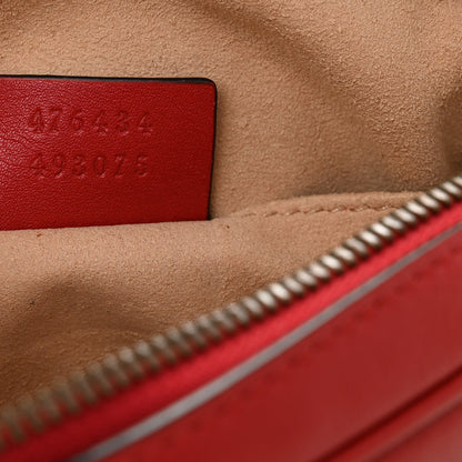 Gucci Calfskin Matelasse GG Marmont Belt Bag 85 34 Hibiscus Red 7 of 10