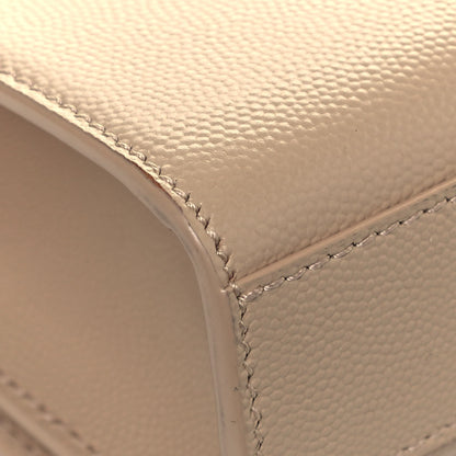 Saint Laurent Grain De Poudre Medium Monogram Kate Satchel Nude Powder 10 of 13