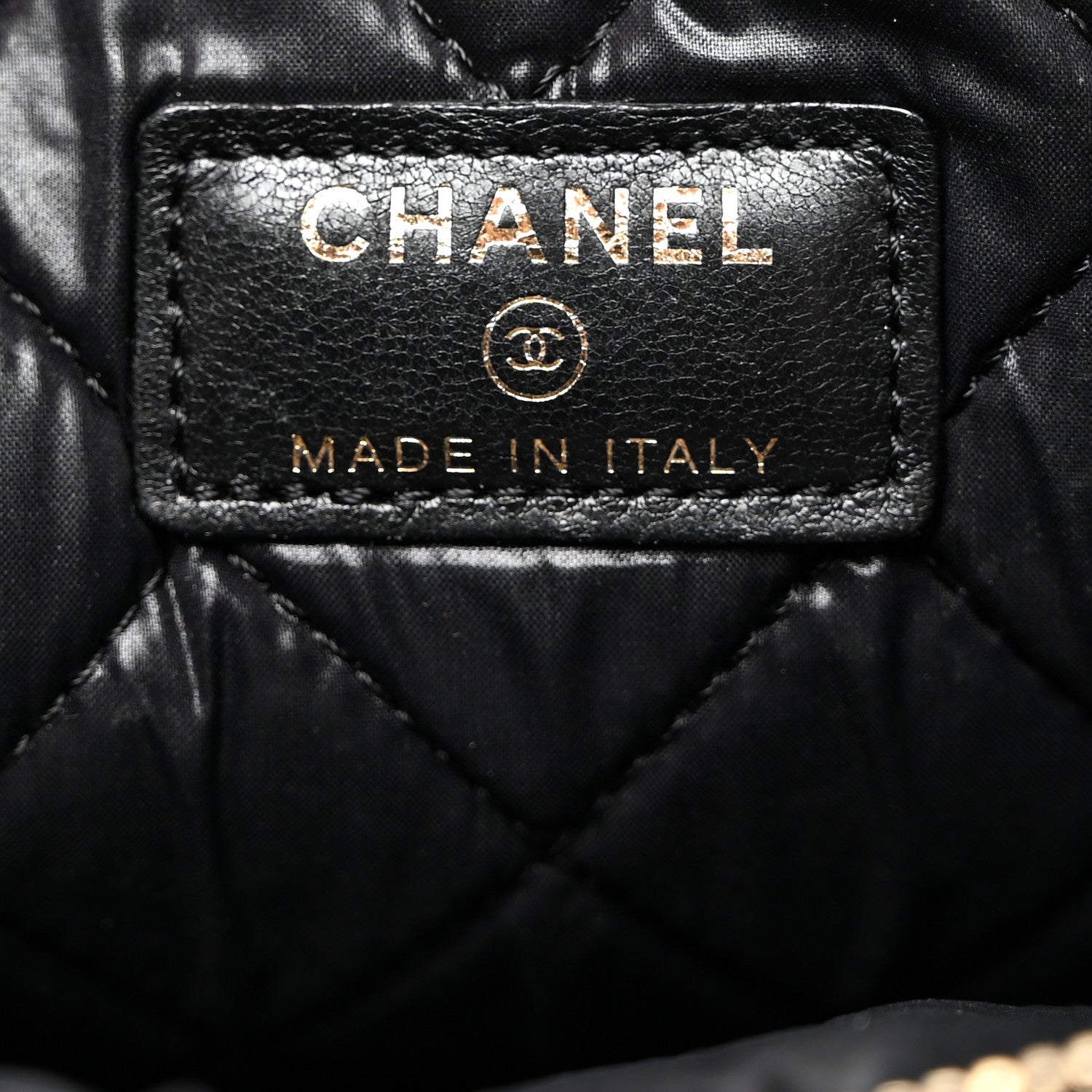 Chanel Lambskin Quilted Medium Boy Cosmetic Case Black 7 of 8