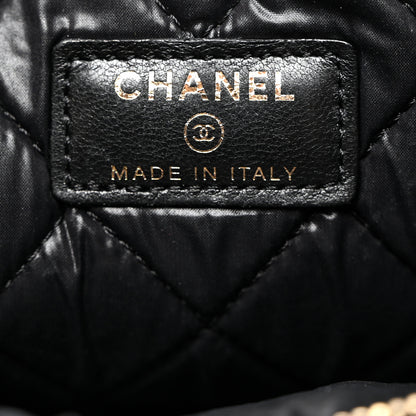 Chanel Lambskin Quilted Medium Boy Cosmetic Case Black 7 of 8