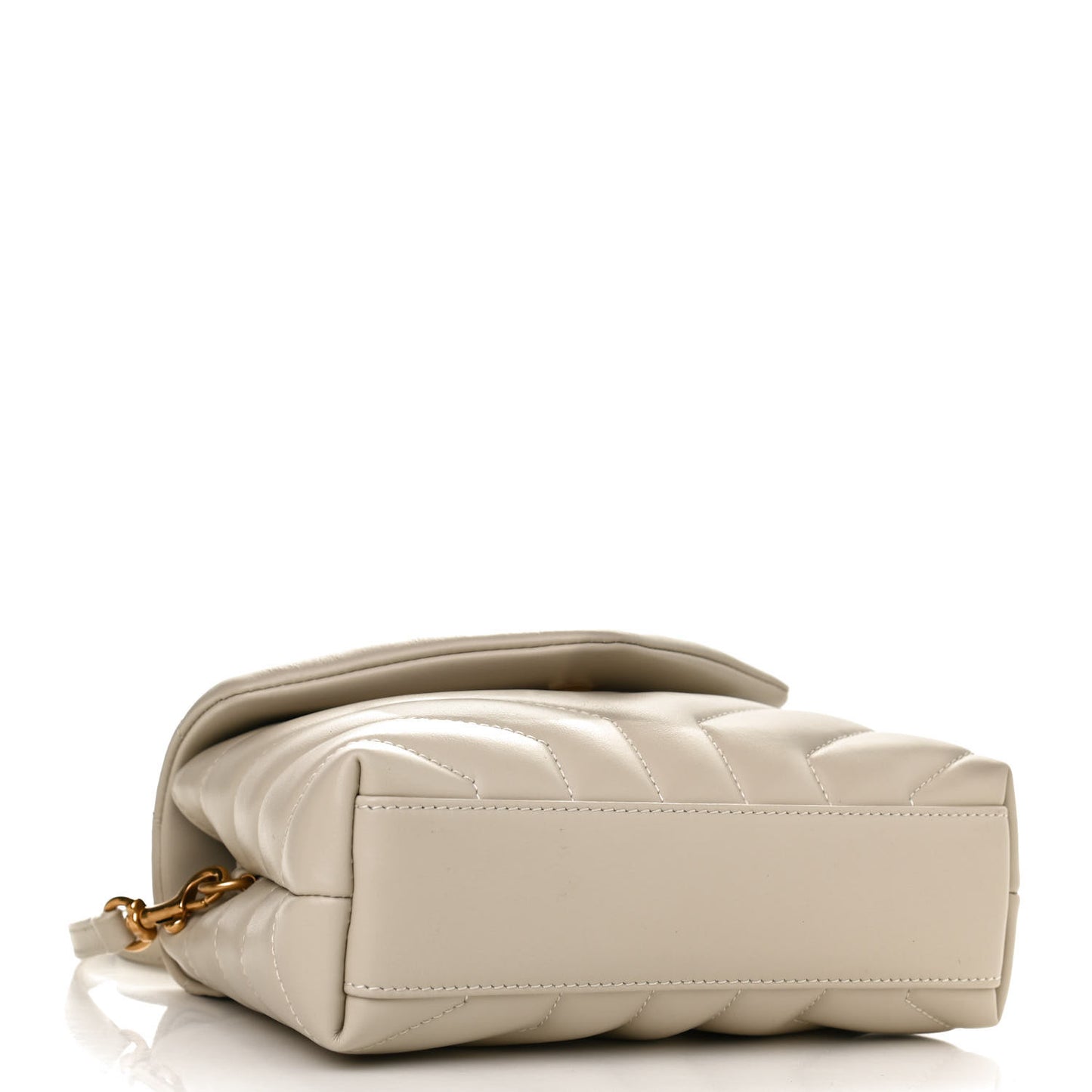 Calfskin Y Quilted Monogram Toy Loulou Crossbody Bag Crema Soft