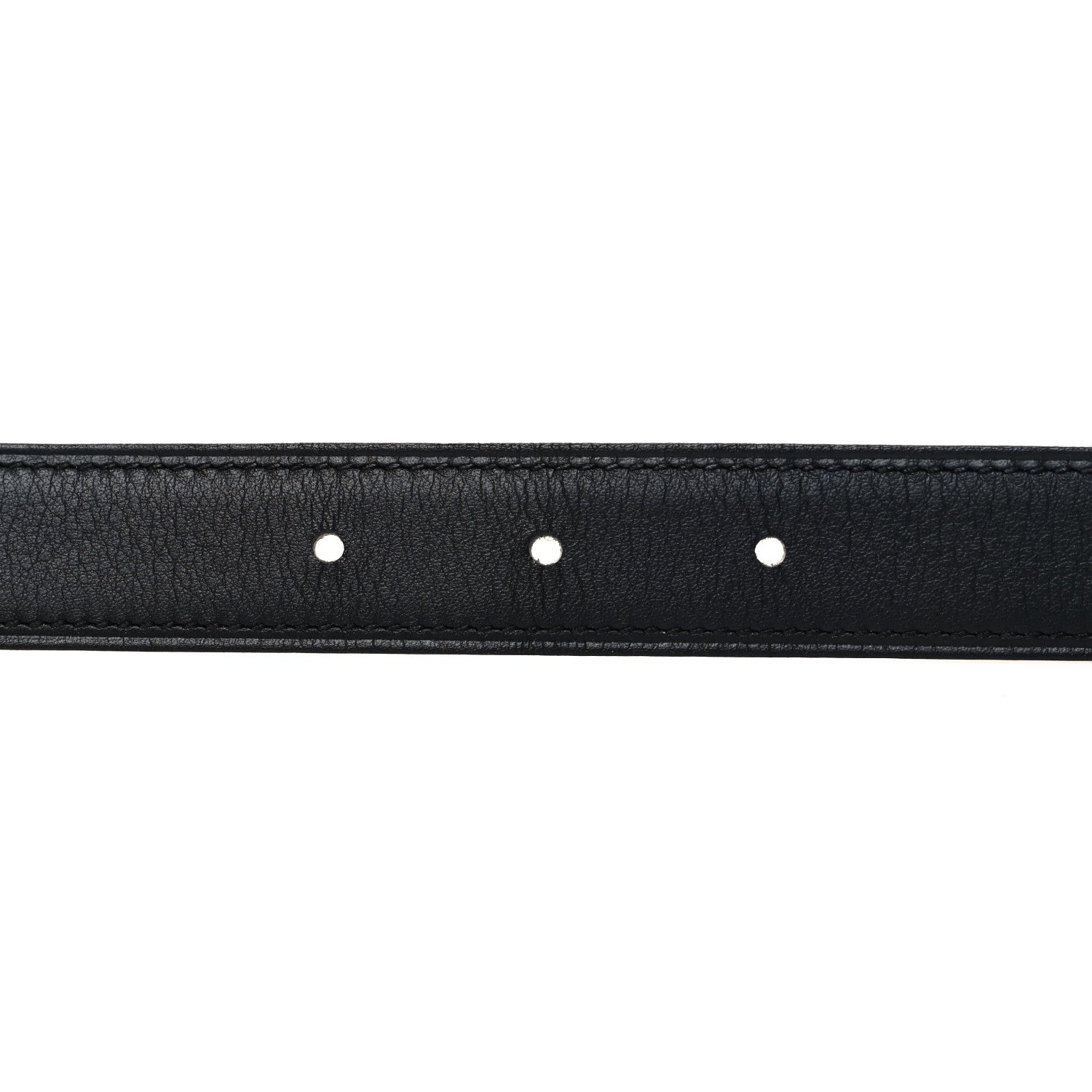 Hermes Swift Epsom 24mm Gamma Belt 75 30 Black Etoupe 3 of 5
