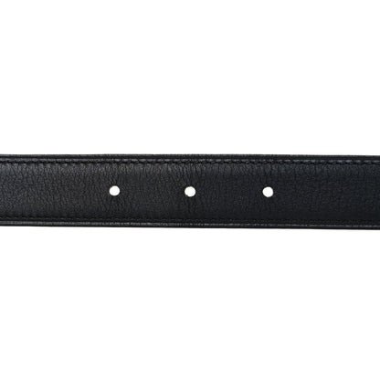 Hermes Swift Epsom 24mm Gamma Belt 75 30 Black Etoupe 3 of 5