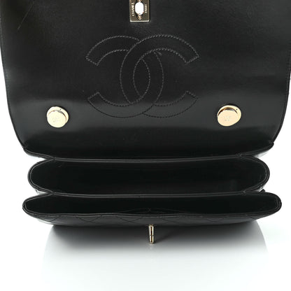 Chanel Lambskin Quilted Medium Trendy CC Flap Dual Handle Bag Black 4 of 4