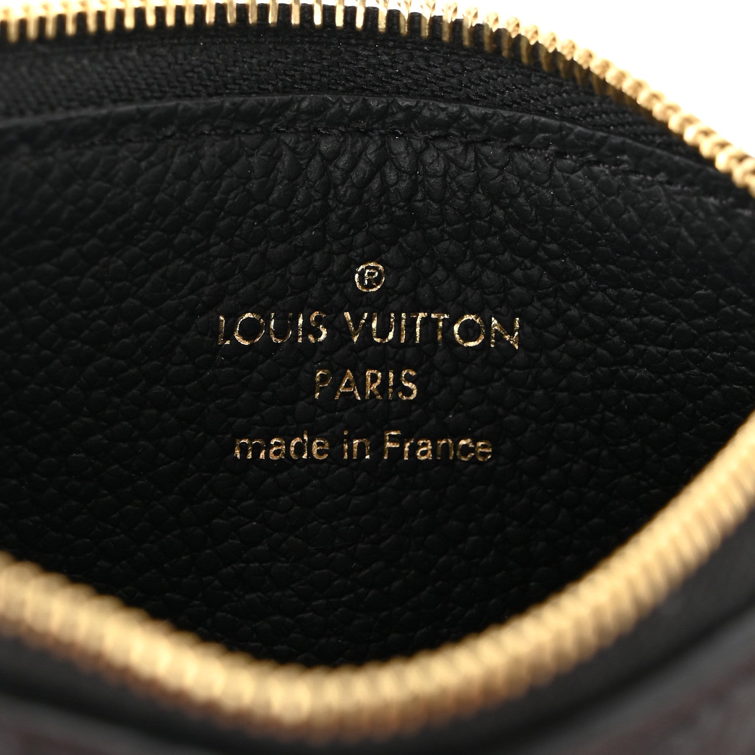 Louis Vuitton Empreinte Monogram Zipped Romy Card Holder Black