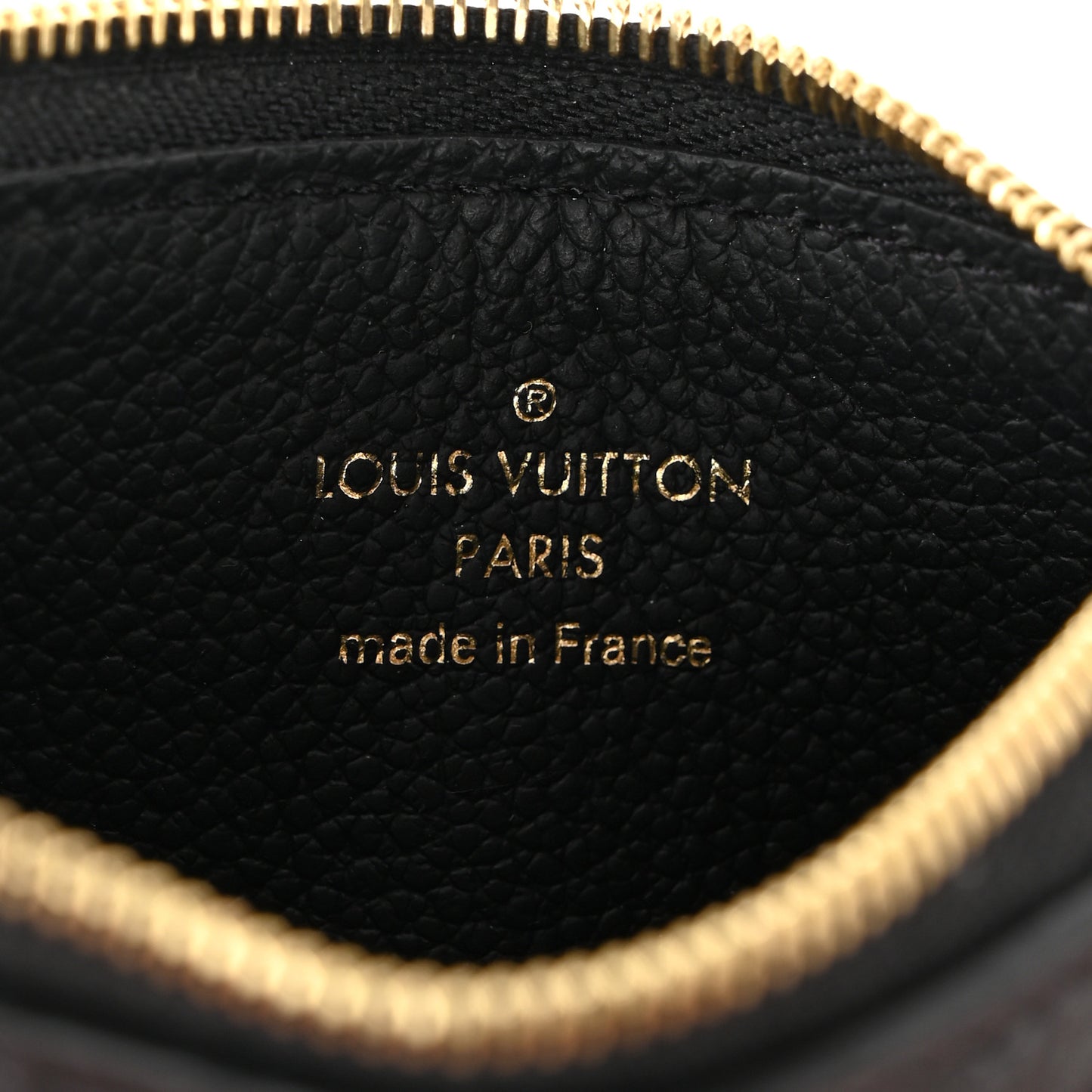Empreinte Monogram Zipped Romy Card Holder Black