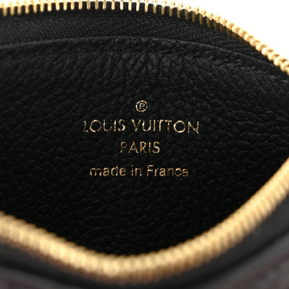 Louis Vuitton Empreinte Monogram Zipped Romy Card Holder Black 6 of 7