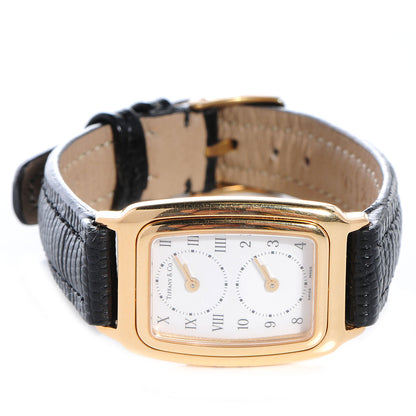 Tiffany 18K Yellow Gold Lizard 22mm Quartz Watch 3 of 9