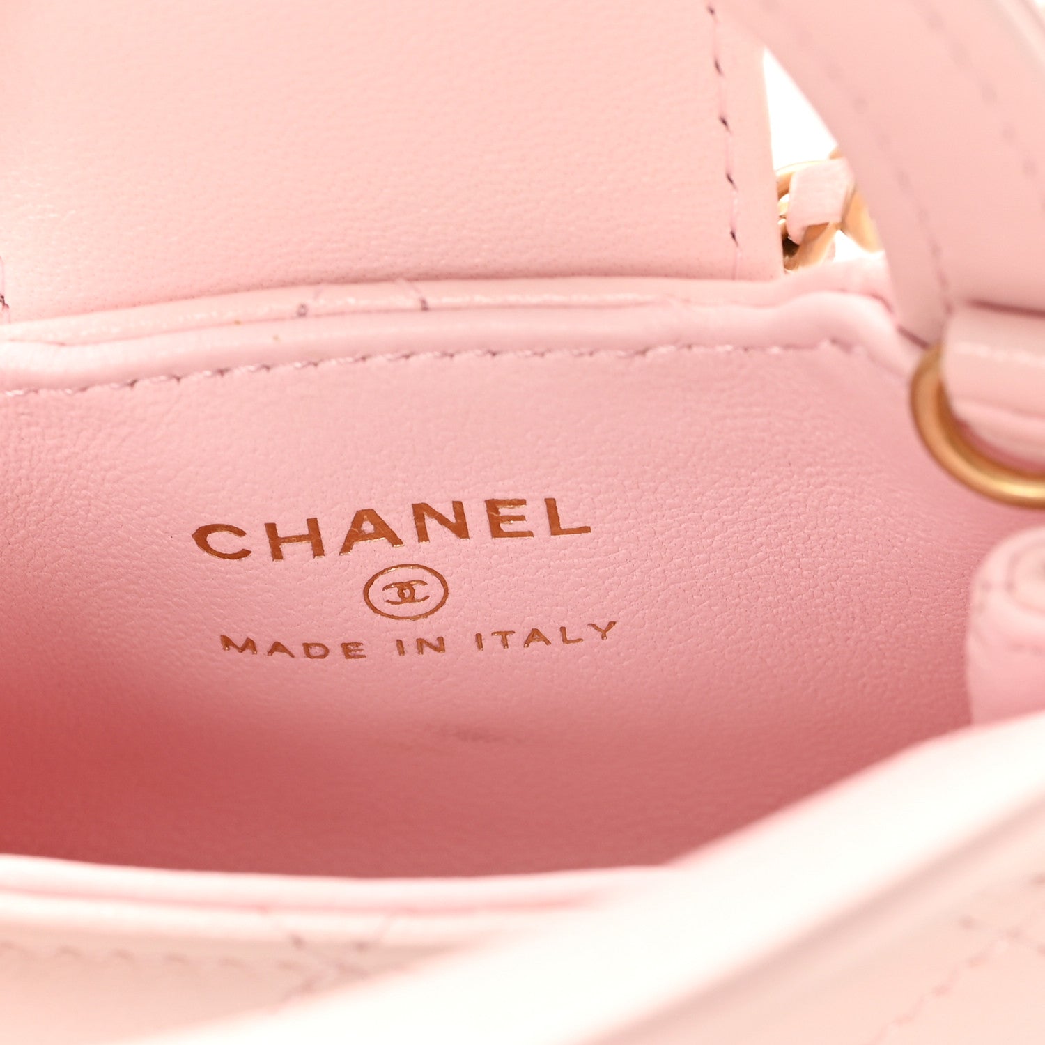 Chanel Shiny Lambskin Quilted Mini Kelly Bag Charm Light Pink 6 of 8