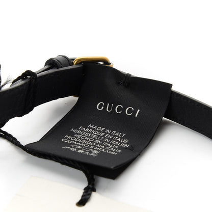 Gucci Calfskin Vinyl Visor S Black Green 6 of 6