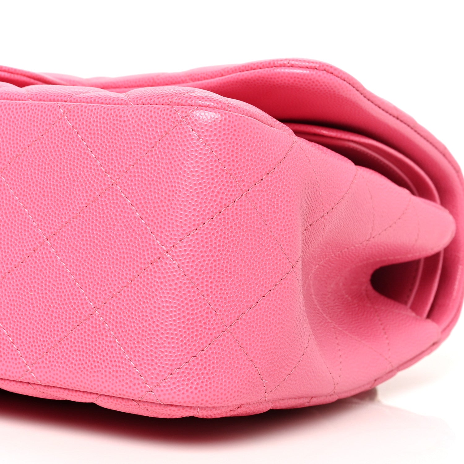 Chanel Caviar Quilted Jumbo Double Flap Pink 9 of 10