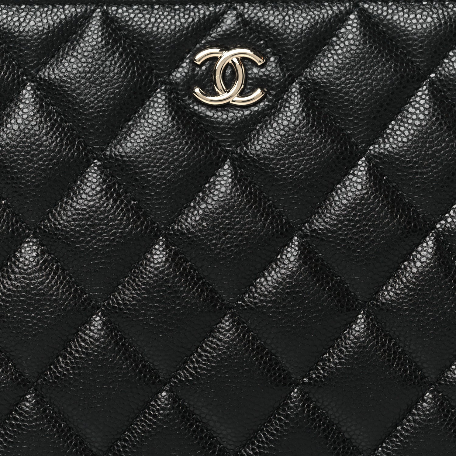 Chanel Caviar Quilted Cosmetic Case Black 8 of 9