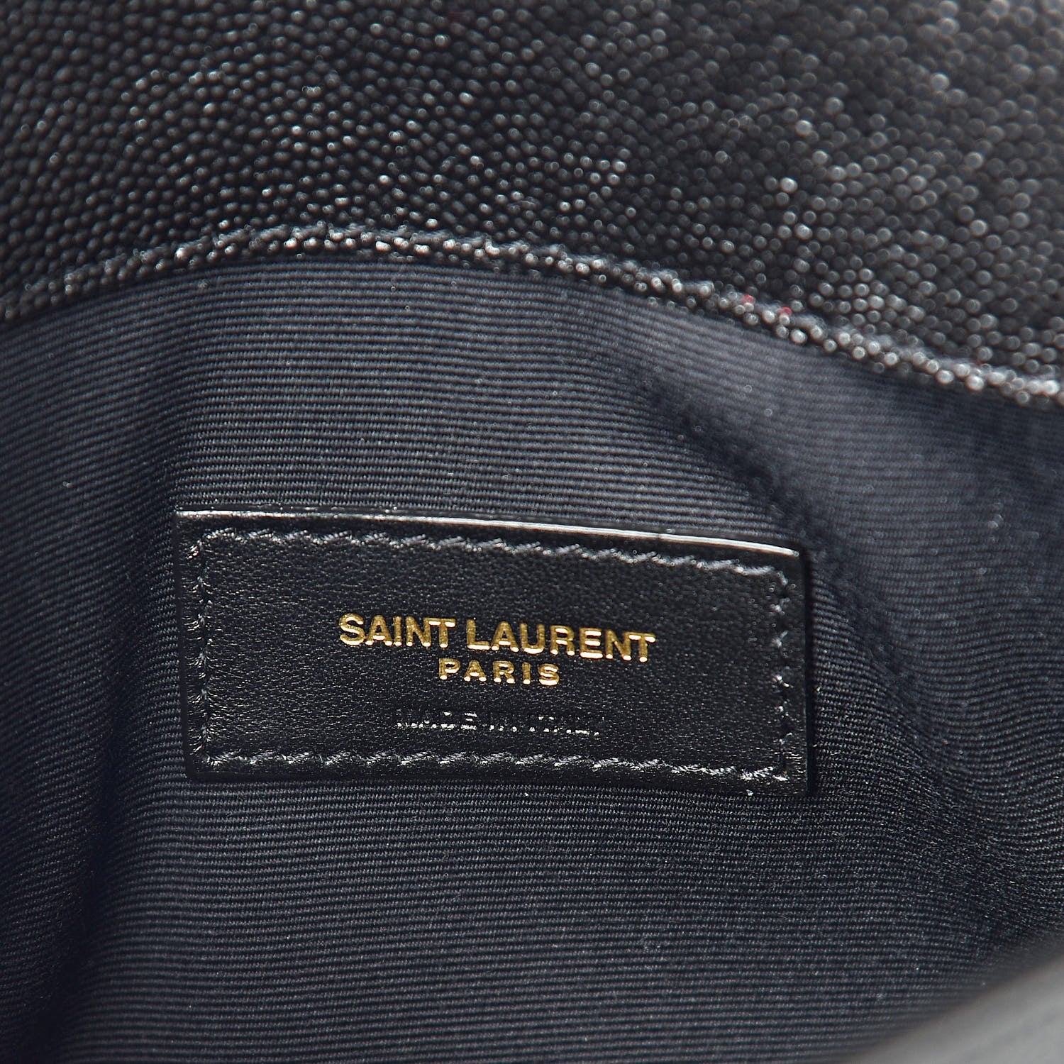 Saint Laurent Grain De Poudre Uptown Pouch Black 6 of 8