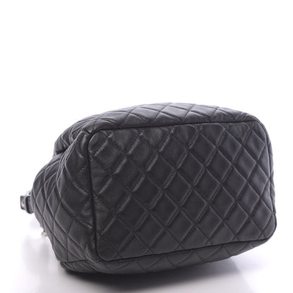 Chanel Lambskin Quilted Mini CC Chain Bucket Bag Black 4 of 10
