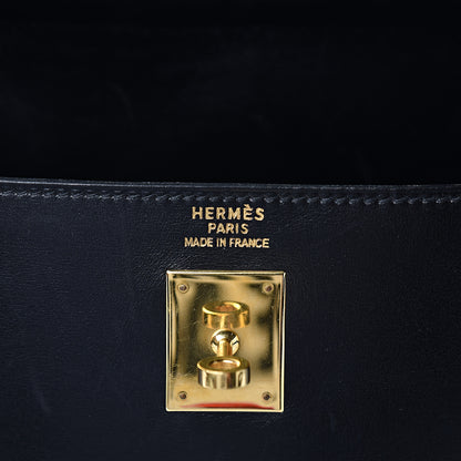 Hermes Box Kelly Retourne 40 Black 5 of 15