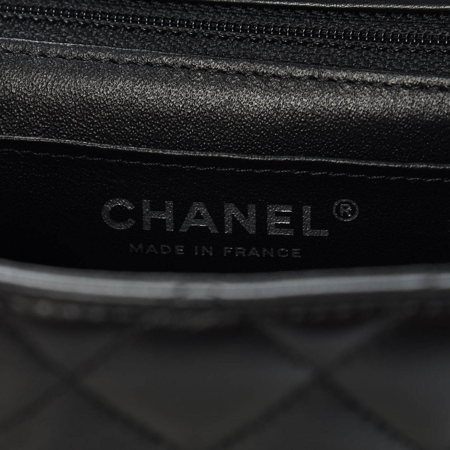 Lambskin Quilted Mini Square Flap Black