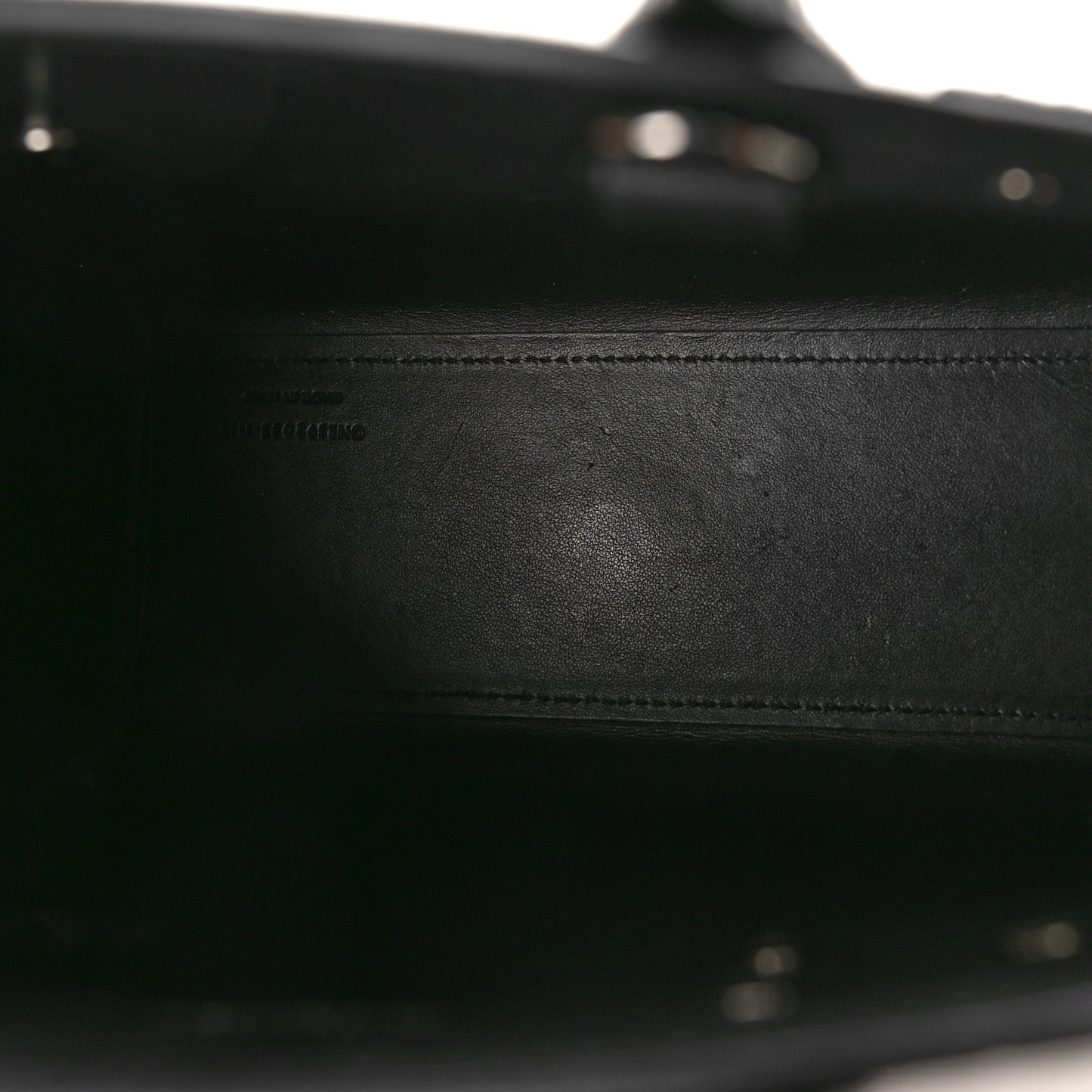 Calfskin Crocodile Embossed Nano Sac De Jour Black