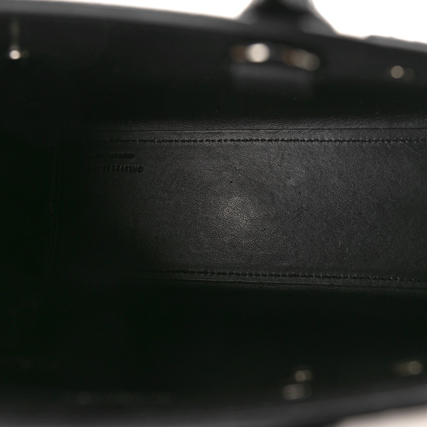 Saint Laurent Calfskin Crocodile Embossed Nano Sac De Jour Black 5 of 11