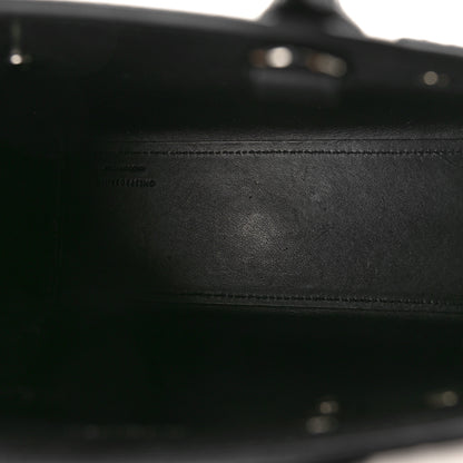 Saint Laurent Calfskin Crocodile Embossed Nano Sac De Jour Black 5 of 11