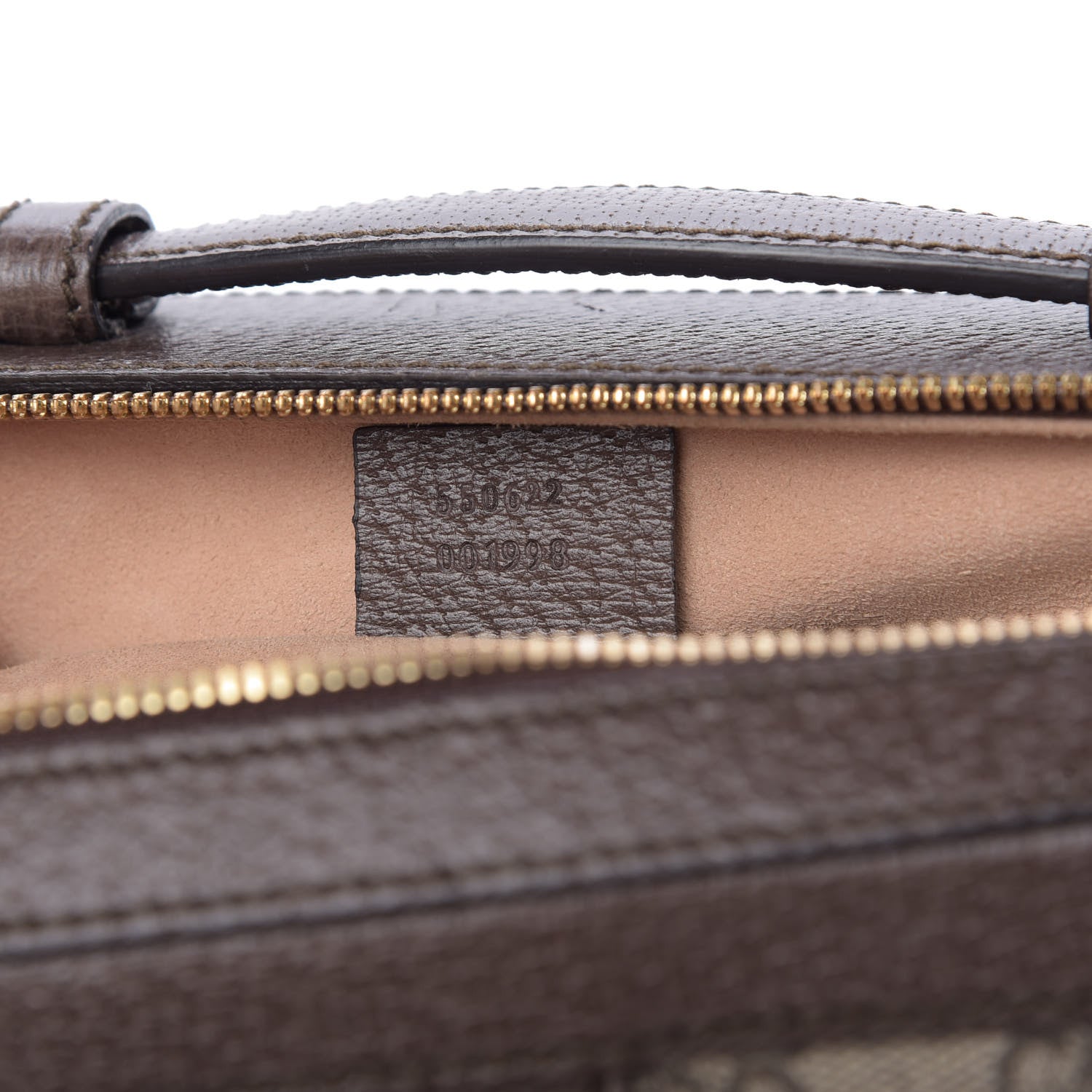 Gucci GG Supreme Monogram Web Small Ophidia Top Handle Shoulder Bag Brown 9 of 10