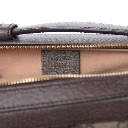 Gucci GG Supreme Monogram Web Small Ophidia Top Handle Shoulder Bag Brown 9 of 10