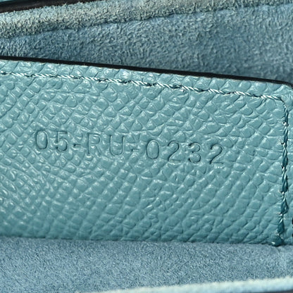 Christian Dior Grained Calfskin Saddle Bag Sky Blue 7 of 9