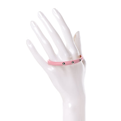 Louis Vuitton Calfskin Yummy LV Bracelet 17 Pink 2 of 7