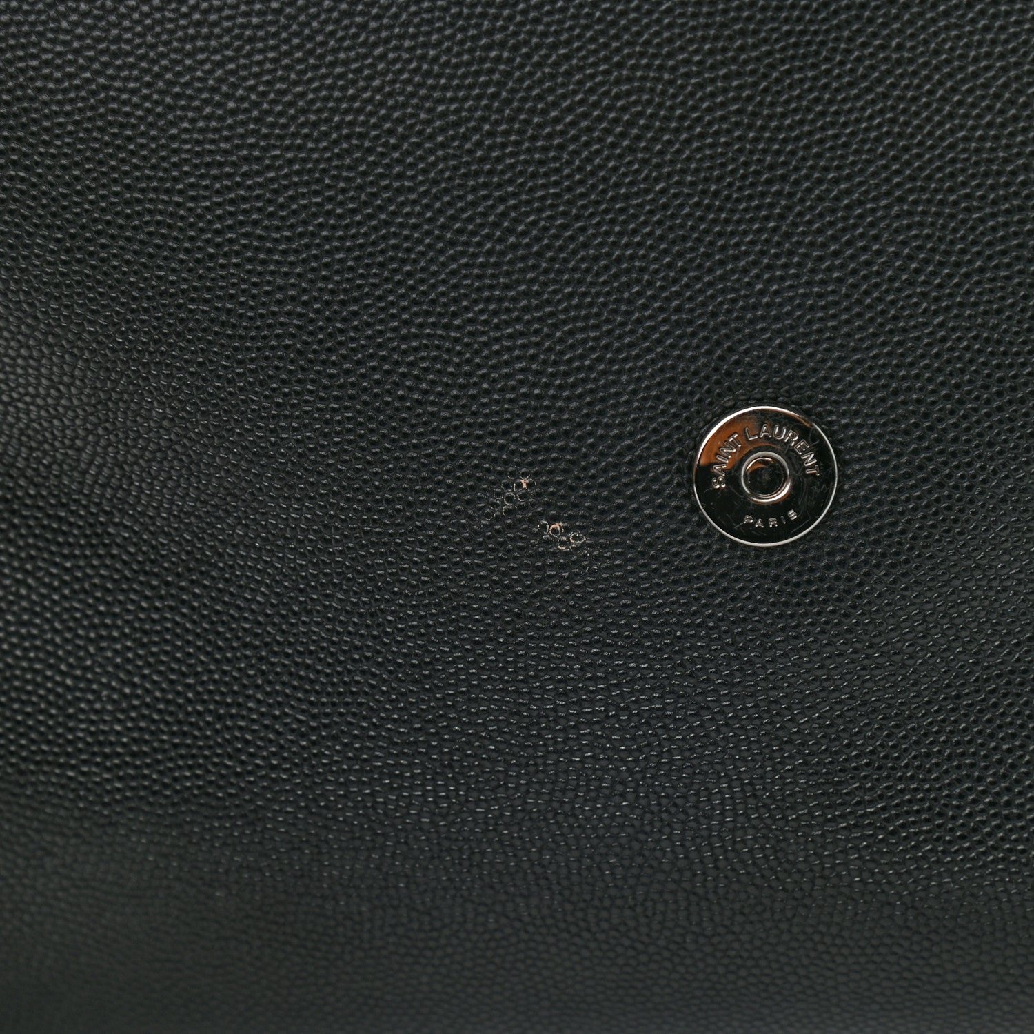 Saint Laurent Grain De Poudre Medium West Hollywood Monogram Fold-Over Black 11 of 12