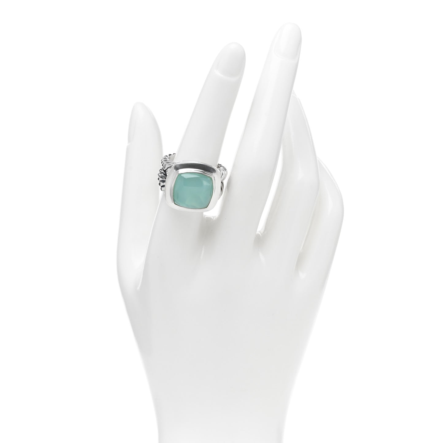 Sterling Silver Chalcedony 14mm Albion Ring 55 7.25