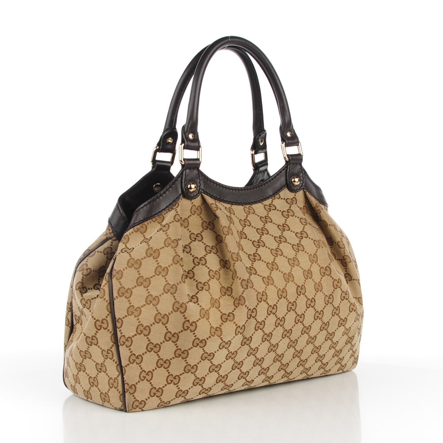 Monogram Medium Sukey Tote Dark Brown