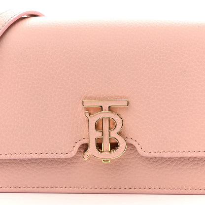 Burberry Grained Calfskin Mini TB Elongated Bag Dusty Pink 7 of 15