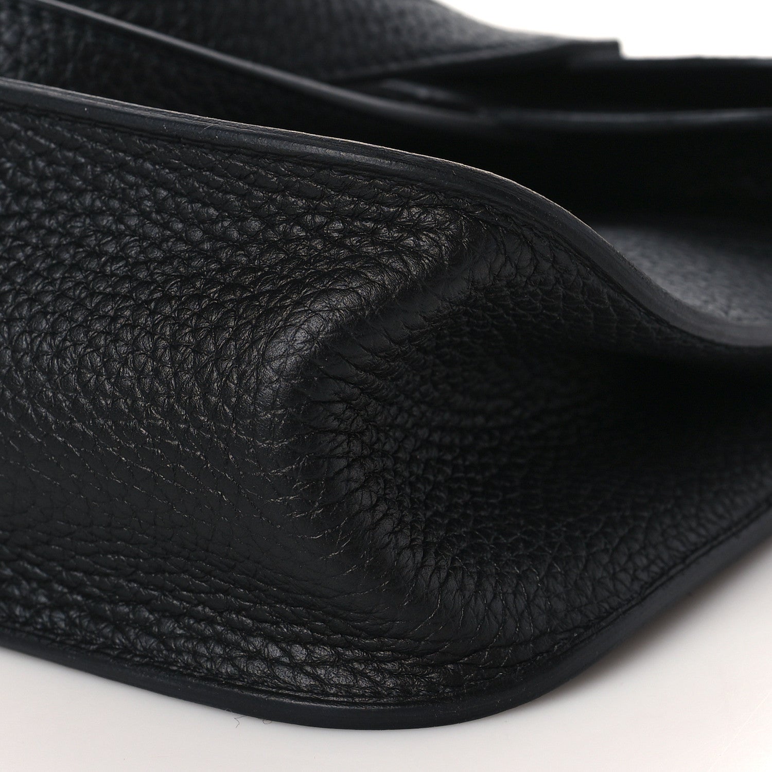 Hermes Taurillon Clemence Halzan 25 Black 9 of 10