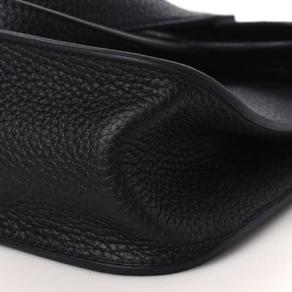 Hermes Taurillon Clemence Halzan 25 Black 9 of 10