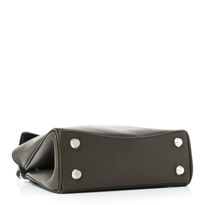 Balenciaga Natural Smooth Calfskin Mini Rodeo Top Handle Handbag Grey 4 of 10